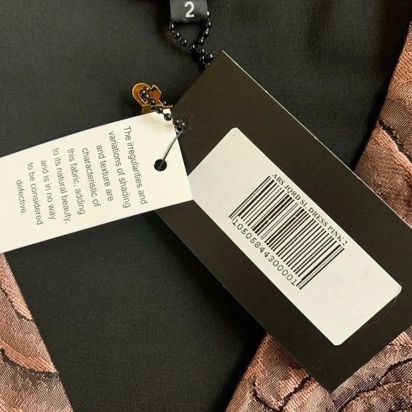 ABS Allen Schwartz Pink Ruffle hem Dress  , 2 - Picture 13 of 13